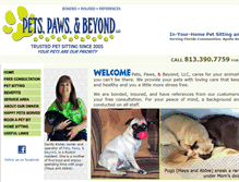 Tablet Screenshot of petspawsandbeyond.com